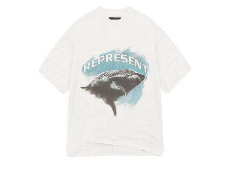 Represent Shark T-Shirt Flat White on Sale