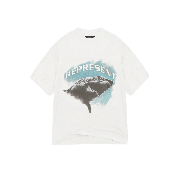 Represent Shark T-Shirt Flat White on Sale