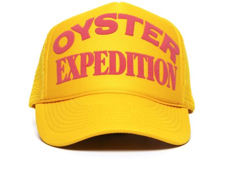 Oyster Expedition Trucker Hat (Mango Strawberry) For Sale