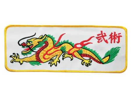 Ancient Chinese Dragon Wide Rectangle Patch Fashion