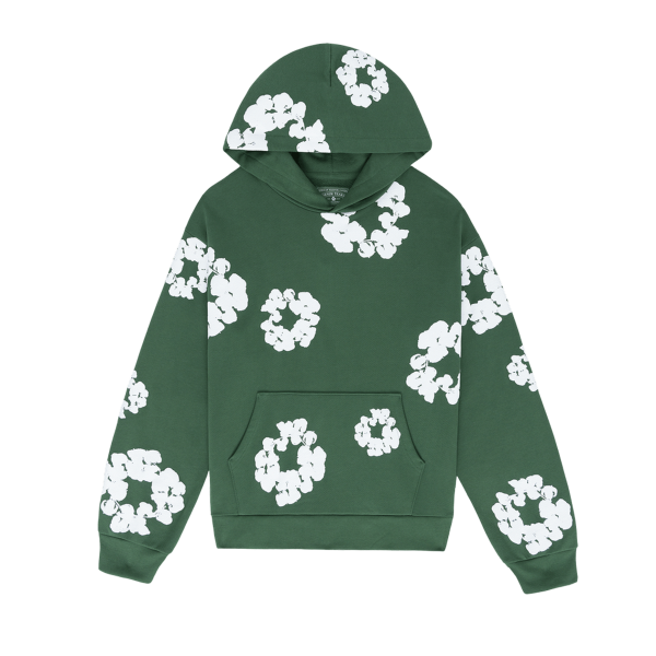 Denim Tears The Cotton Wreath Sweatshirt Green White on Sale