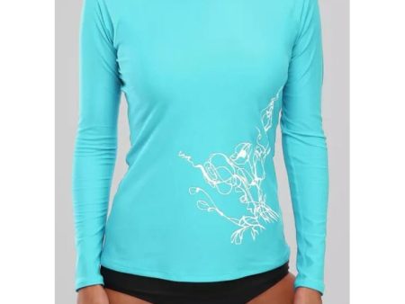 VG Women Elastic Comfortable Ocean Athlete Rash Guard with UV Sun Protection for Water Sports [WS] For Cheap