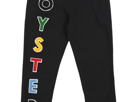 I Oyster logo chenille sweatpants ( blk   multi ) Online