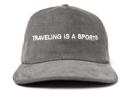 Traveling is a sport Hat (Grey) For Discount