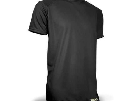 XGO Mens Loose Fit Clean Seam T-Shirt Black For Cheap