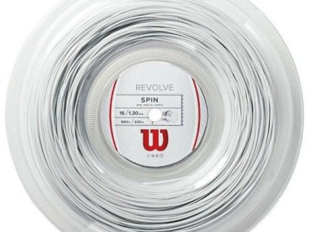 Wilson Revolve 16R 200m White Tennis Racket String Reel [WS] Fashion