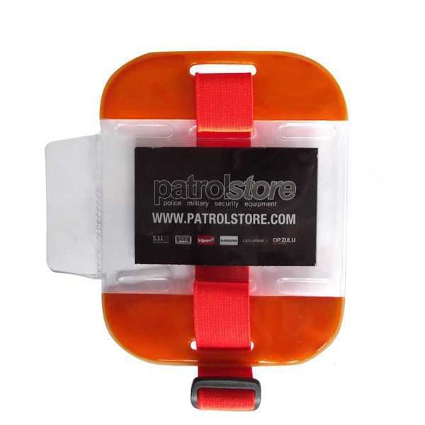 ID   SIA Licence Badge Holder - Arm Band High Viz Orange Online Sale