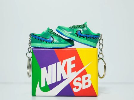 3D Sneaker Keychain With Box - Grateful Dead - Green Supply