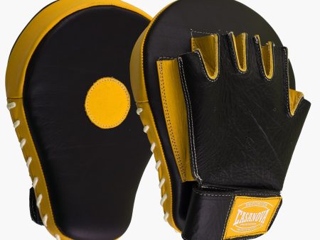 Casanova Boxing® Professional Fingerless Focus Mitt - Black Yellow Fashion