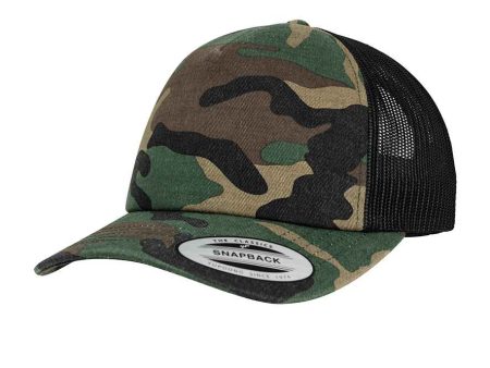 Flexfit Classic Snapback Wood Camo   Black Mesh For Discount