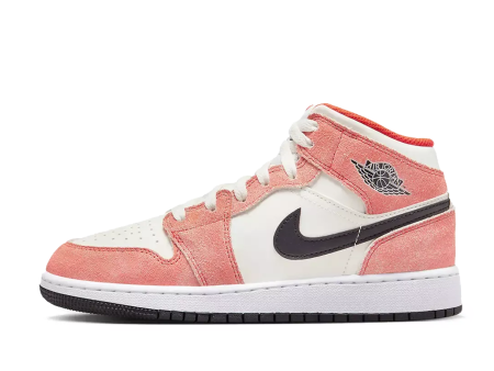 Air Jordan 1 Mid SE Orange Suede (GS) Online Hot Sale