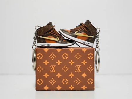 3D Sneaker Keychain With Box - LV High For Discount