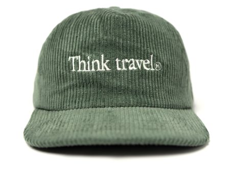 Think Travel Corduroy Hat (Olive Green) Online Hot Sale