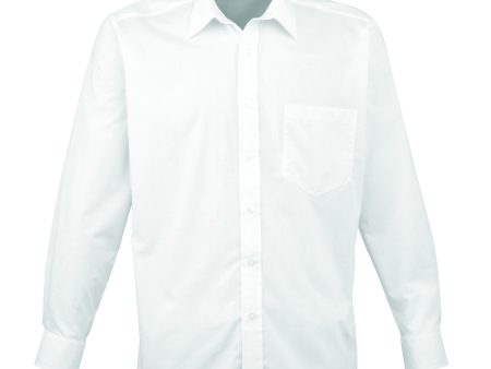 Peter Drew Long Sleeve Premier Shirt - White For Cheap