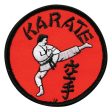 Black & Red Karate Circle Patch For Discount