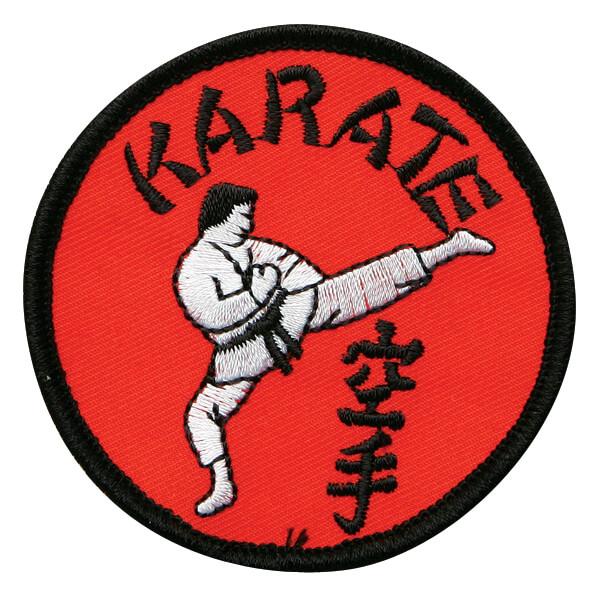 Black & Red Karate Circle Patch For Discount