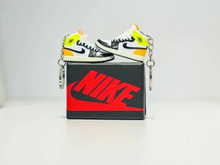 3D Sneaker Keychain With Box - AJ1 Volt Gold Online Sale