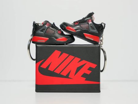 3D Sneaker Keychain With Box - AJ4 Red Thunder Online Hot Sale