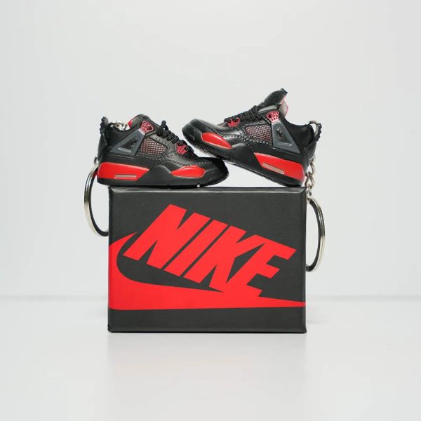 3D Sneaker Keychain With Box - AJ4 Red Thunder Online Hot Sale