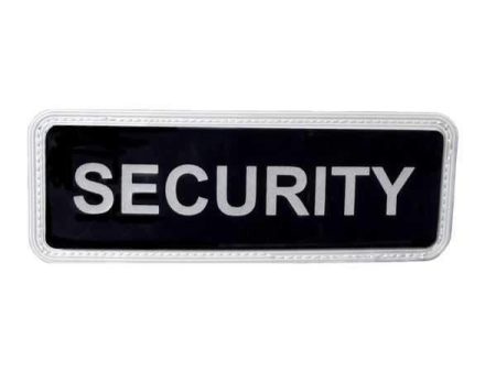 Security Badge Small Black Velcro Sale