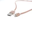 Rose gold rugged lightning cable Online Sale