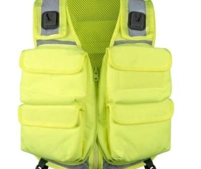 4 Pocket Transformer Vest Hi Vis Yellow Sale