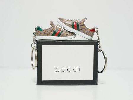 3D Sneaker Keychain With Box - Gucci Brown on Sale