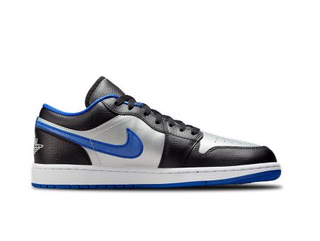 Air Jordan 1  Low Black Game Royal Metallic Platinum Sale Supply