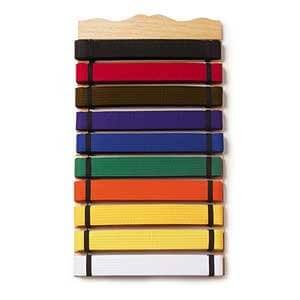 10 Level Wood Belt Display Discount