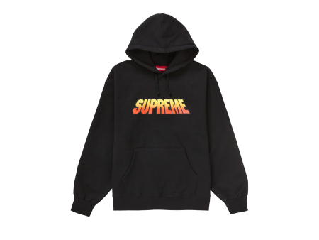 Supreme Gradient Hooded Sweatshirt Black For Discount