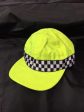 Hi Vis Yellow Baseball Cap, chequerboard, adjustable black plastic strip (Used – Grade A) For Cheap