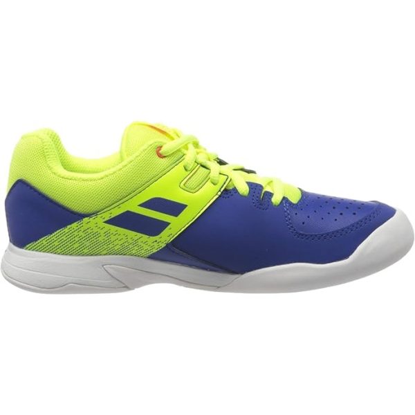 Babolat Pulsion Indoor Kids & Women Yellow Blue Handball Volleyball Tennis Shoes Discount